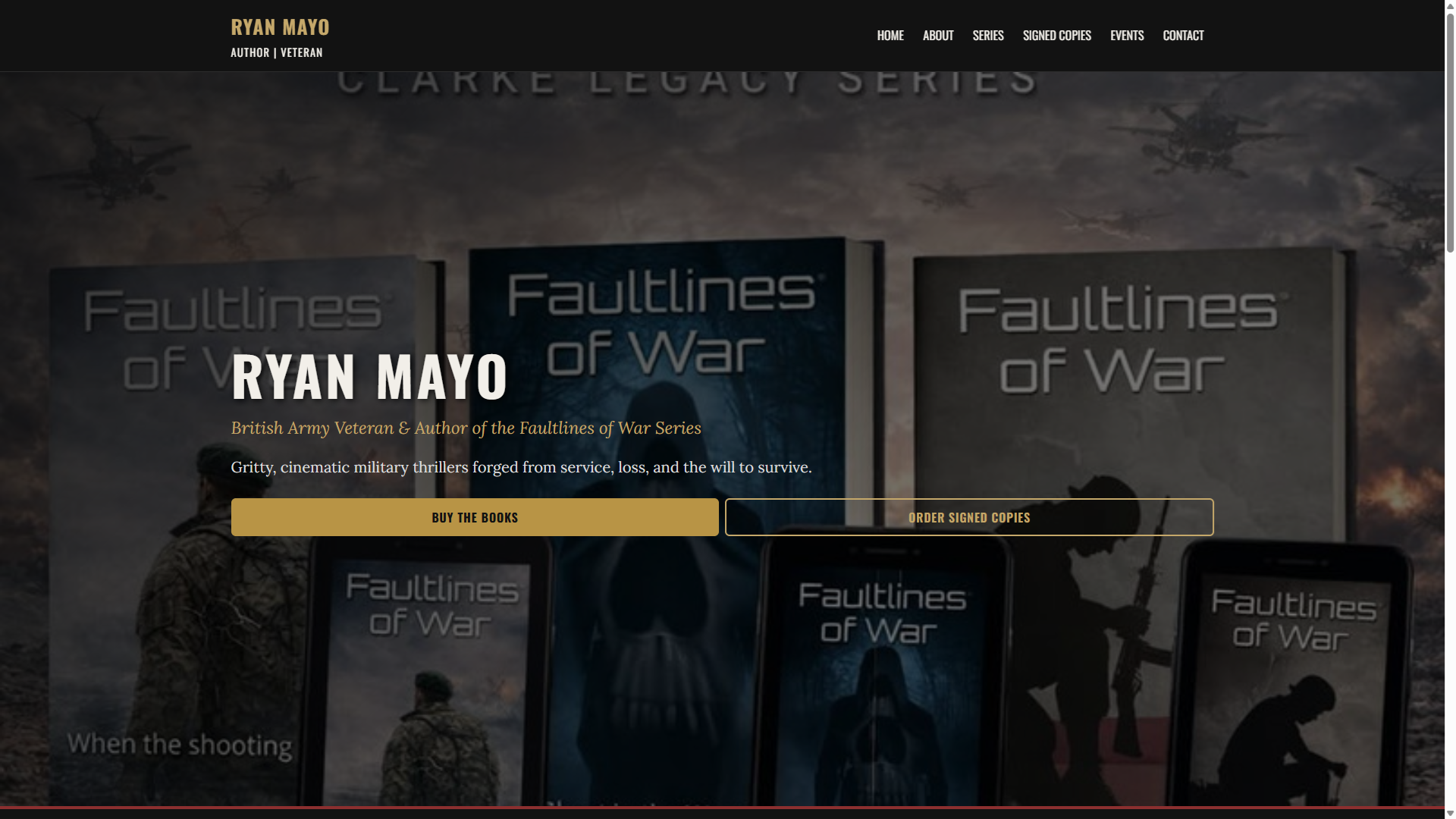 Ryan Mayo author website